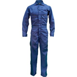 Key Flame Resistant Contractor Coverall   Navy, 48 Tall, Model 984.41