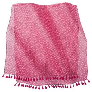 Merona Print Fashion Scarf   Pink