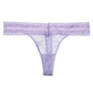 Gilligan & OMalley Womens All Over Lace Thong   Lavender L