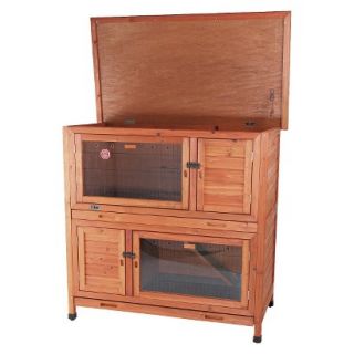 2 in 1 Rabbit Hutch with Insulation