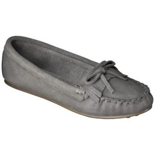 Womens Mossimo Supply Co. Genuine Suede Lark Moccasin   Gray 7