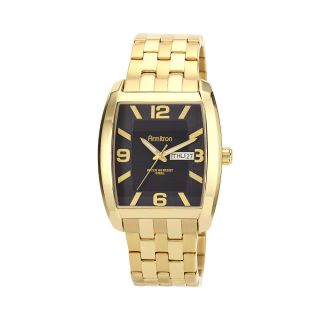 Armitron Mens Gold Plated Bracelet Watch