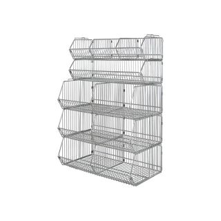 Quantum Storage Stationary Basket Unit   36 Inch W x 18 Inch D x 63 Inch H,