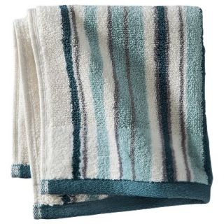 Threshold Stripe Washcloth   Turquoise