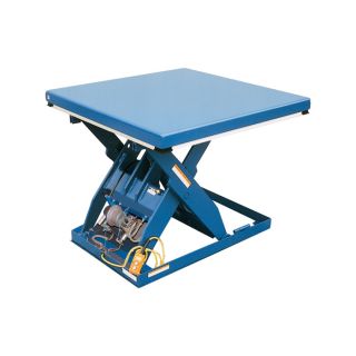 Vestil Scissor Lift Table   Rotary Air/Hydraulic, 72 Inch L x 48 Inch W, Model