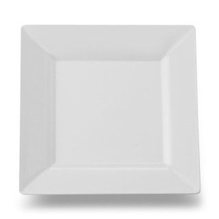 White Square Premium Plastic Dessert Plates