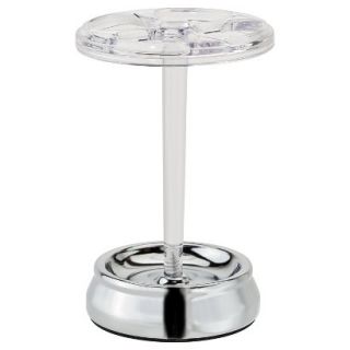 InterDesign Gina Chrome Toothbrush Stand   Clear