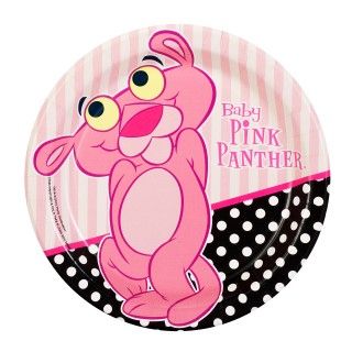 Baby Pink Panther Dessert Plates