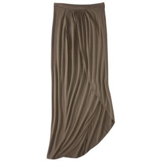 Mossimo Womens Wrap Front Maxi Skirt   Timber XL