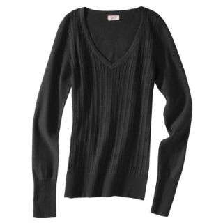 Mossimo Supply Co. Juniors Pointelle Sweater   Black M(7 9)