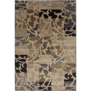 Patchwork Vines Safari Tan Rug (79 X 106)