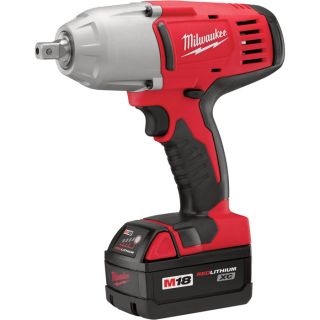 Milwaukee M18 Cordless Impact Wrench   1/2 Inch, 18 Volt, Detent Pin Anvil,