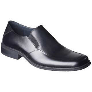 Mens Merona Tobin Leather Dress Shoe   Black 8.5