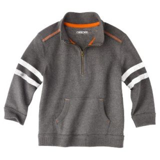 Cherokee Infant Toddler Boys Quarter Zip Sweatshirt   Charcoal 12 M