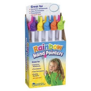 Learning Resources Rainbow Hand Pointers   10 Pack