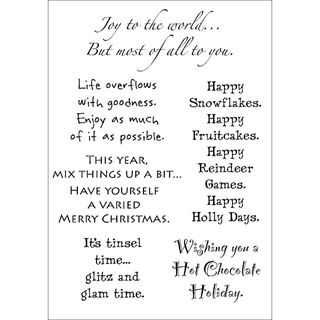 Words To The Rescue Clear Stamp Set christmas