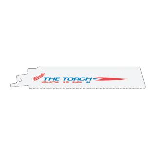 Milwaukee Sawzall Blade   The Torch, 12 Inch L, 18 TPI, 5 Pack, Model 48 00 5789