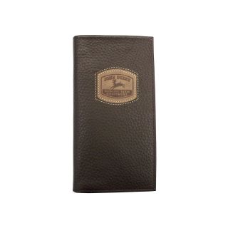John Deere Leather Checkbook Wallet, Mens
