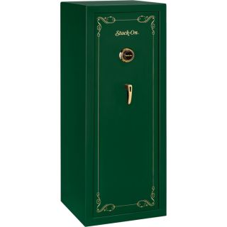 Stack On 16 Gun Safe   Green, Combination Lock, Model SS 16 MG C DS