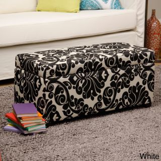 Bolbolac Floral Print Storage Ottoman With Button