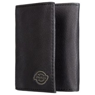 Dickies Mens Trifold Wallet with Logo   Black