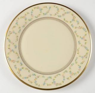 Lenox China Amanda Dinner Plate, Fine China Dinnerware   Twisted Florals, Gold S