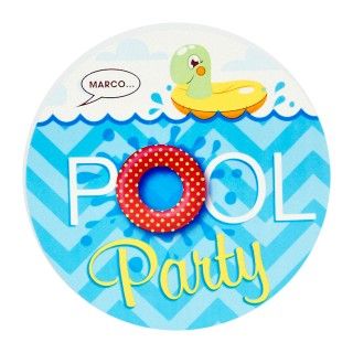 Splashin Pool Party Invitations