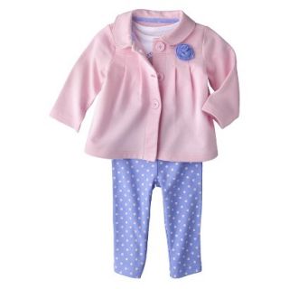 Just One YouMade by Carters Newborn Girls 3 Piece Cardigan Set   Pink/Blue 12