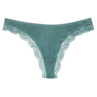 Gilligan & OMalley Womens Modal With Lace Thong   Waterfront M