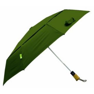 Auto Open/Close Vented Compact Eco Umbrella   Green 43