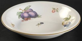 Wedgwood Fruit Sprays Sterling (Coupe Shape) Coupe Soup Bowl, Fine China Dinnerw
