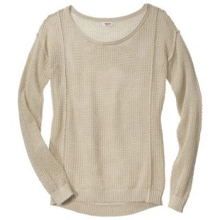 Mossimo Supply Co. Juniors Mesh Sweater   Cream L(11 13)