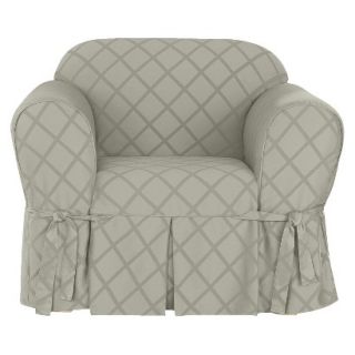 Sure Fit Durham Chair Slipcover   Sage