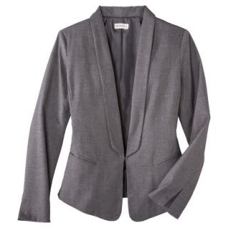 Merona Womens Plus Size Double weave Shawl Collar Jacket   Black 3