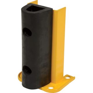 Vestil Structural Cast Rack Guard   With Rubber Bumper, 12 Inch H, 5 1/2 Inch W