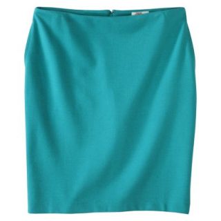 Merona Womens Ponte Pencil Skirt   Coastal Green   6