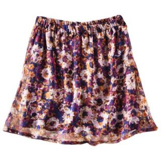 Mossimo Supply Co. Juniors Chiffon Crinkle Skirt   Blue Floral(15 17)