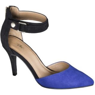 Womens Mossimo Gail Ankle Strap Open Pump   Cobalt 8.5