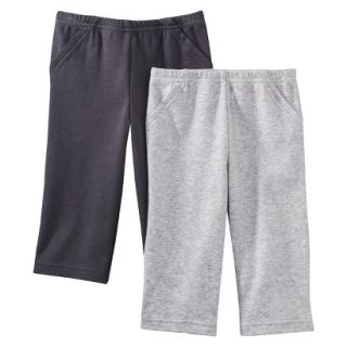 Just One YouMade by Carters Newborn Boys 2 Pack Pant   Grey/Black NB