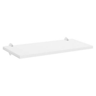 Wall Shelf White Sumo Shelf With Chrome Ara Supports   32W x 12D