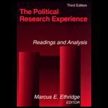 Political Research Experience  Readings and Analysis