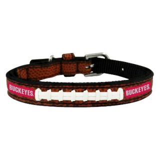 Ohio State Buckeyes Classic Leather Toy Football Collar