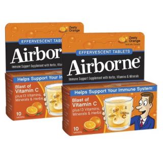 Airborne Orange Original Supplement Tab   2 Pack
