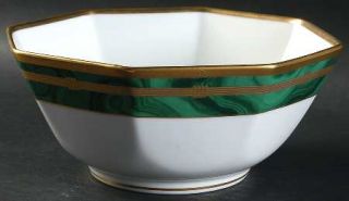 Christian Dior Gaudron Malachite Green 7 Octagonal Vegetable Bowl, Fine China D
