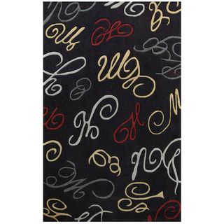 Hand tufted Symphony Abstract Swirls Rug (6.7 X 9.6)