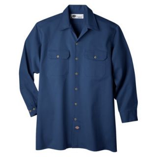Dickies Mens Relaxed Fit Heavy Weight Cotton Work Shirt   Dark Navy S