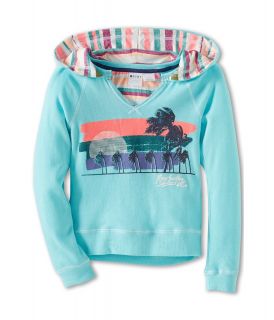 Roxy Kids Crush Pullover Hoodie Girls Sweatshirt (Blue)