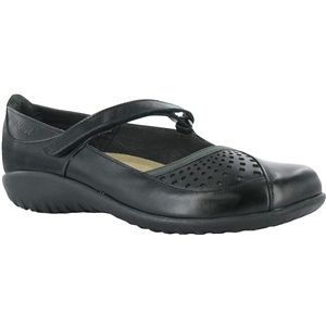 Naot Womens Karetu Black Madras Shadow Grey Nubuck Shoes, Size 37 M   11064 NT4