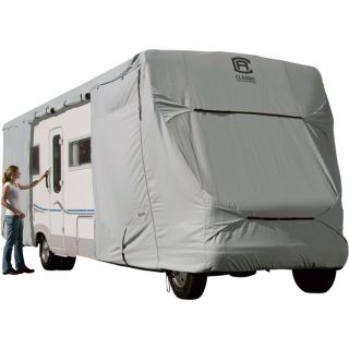 Classic Accessories Permapro Class C RV Cover   Gray, Fits 32ft. to 35ft. RVs