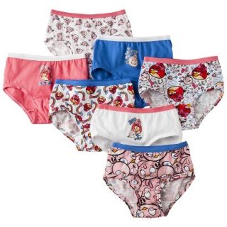 Fruit Of The Loom Girls 7 Pack Angry Bird Briefs   Assorted 4